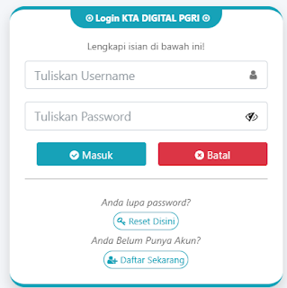 Register PGRI Kolaka - Persatuan Guru Republik Indonesia Cabang Kolaka